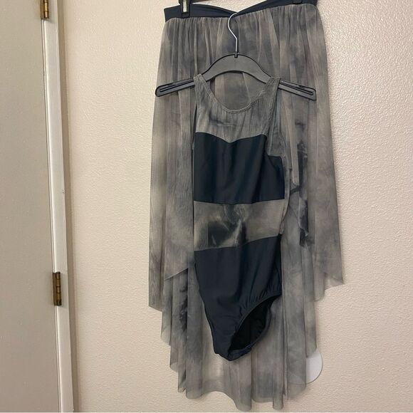 Reverence solo dance costume 2 piece leotard maxi mesh skirt LA-Large adult - Picture 1 of 12